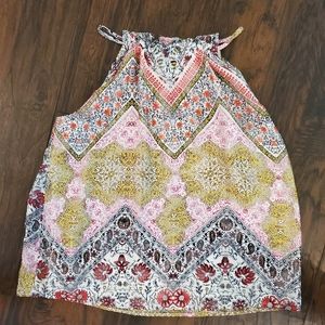 LOFT Bandana Print Halter Blouse Size S